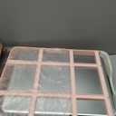 Stainless Steel Cat Litter Box With Lid, Top & Front Entry Enclosed Metal Litter Box, Large Covered Drawer Type Foldable Cat Litter Pan With Litter Scoop & Mat, Easy to Clean,Odor Control (Pink)