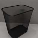 Ybmhome Steel Mesh Rectangular Open Top Waste Basket Bin Trash Can for Office Home 8x12x12 Inches 1103s (1, Black)