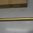 Luxury Gold Decorative Single Curtain Rod Set with Rhinestone Finials, 36-72 in, Standard Single Drapery Rod for 1 Pack, 1-1/8 in diameter, Adjustable Length