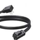 DEWENWILS 3FT Extension Cord with 3-Prong Flat Plug, 15A/1875W 14/3 SPT-3 Flat Wire, Space Saving for Home Office Appliances & Electronics, ETL Listed, 1 Pack, Black