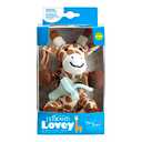 Dr. Brown's Baby Lovey Pacifier and Teether Holder, Giraffe with Green HappyPaci, 100% Silicone, 0-6m