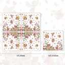 3 x 50pcs Fairy Napkins, 3-Ply Disposable Dinner Napkins Paper Party Scalloped Wonderland Forest Garden Disposable Paper Napkins for Fairy Birthday Party Baby Shower Decorations (6.5in)