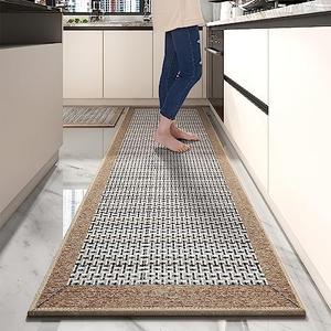PADOOR Non Slip Kitchen Rug - Extra Large 2.5'x6' + 20"x32" Runner Rug for Kitchen Floor Non Skid Washable, Absorbent Kitchen Mat for in Front of Sink