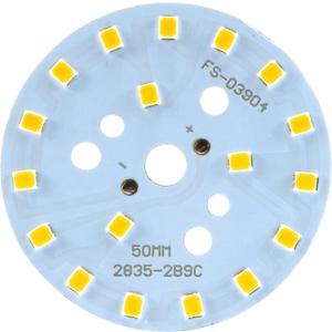 uxcell LED Chip Bulb 300mA 9W 18 LEDs 5730 Surface Mounted Devices Module Aluminum Board Warm White Super Bright 50mm Dia for Floodlight