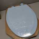 Bemis 1500EC 464 Dresden Blue Elongated Molded Wood Toilet Seat with Easy-Clean & Change Hinge, 1 Pack