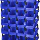 Weysat 24 Pcs Storage Bins Parts Racks, Wall Mounted Tool Storage Bins, Plastic Stackable Garage Storage Bin Organizer for Screws Bolts Nuts Nails Beads Small Hardware Parts Storage Men Gift Tools