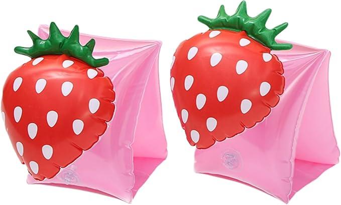 Arm Floaties for Kids - Cute Cartoon Pool Arm Floaties Armbands Inflatable Swim Floaty PVC Arm Floats for Kids 3-5-6-12 Years
 Pack of 4