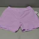 Hurley 5"/7" High Waisted Swim Shorts Women, Board Shorts with Pockets & Inner Liner, Quick Dry Swim Trunk, UPF 50+, 5" Inseam, Medium, Lilac