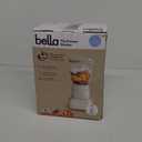 bella 10 Speed Countertop Blender, Juicer & Smoothie Maker, Fits-anywhere Kitchenware, Slim Flip & Store Design, Dishwasher Safe 48oz Capacity Pitcher & Lid, Stainless Steel Blade, 450 Watt, Oatmilk