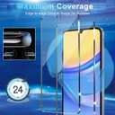 4 x [4+3 Pack Screen Protector Compatible with Galaxy A15 5G, 4 Tempered Glass with 3 Camera Lens Protectors, High Clarity, Anti-Shatter, Bubble Free