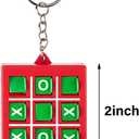 16 Pcs Tac Toe Game Birthday Summer Party Favors Goodie Bags Stuffers for Kids 8-12 Classroom Prize Puzzle Game Treasure Toys Bulk Keychain Pinata Filler Return Gifts for Girl Boy (Classic Color)