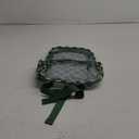 Clear Mini Backpack for Stadium Events 12x12x6 Small Transparent Backpacks Plastic See Through Clear Bag for Concerts Work Festival Security Travel (Green White-checkered)