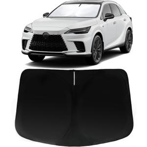 Windshield Sun Shade for Lexus RX 2010-2015, 2023-2024 RX350/RX350h/RX450h/RX500h, Car Front Window Sunshade with 240T Sun Visor Protector Blocks UV Rays Heat Sun Shield Accessories