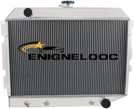 3 Row Core Aluminum Radiator for 1968-1974 Dodge Challenger Coronet Charger, 68-73 Plymouth Gtx Road Runner Belvedere Barracuda Satellite 26" Wide Core -Small Block