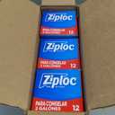 Ziploc 2 Gallon Food Storage Bags, Easy Open and Close, 36 Bags Total