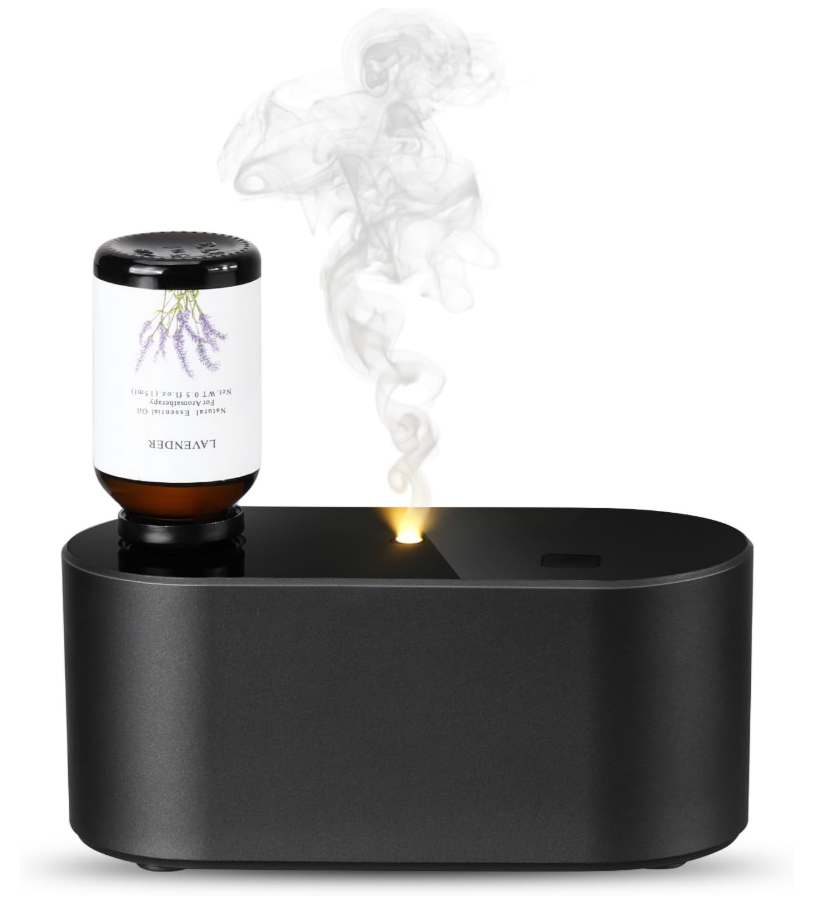 Waterless Diffuser for Home Essential Oil Diffuser, Aromatherapy Diffuser, Portable Scent Diffusers, 3 Mist Modes, Cycle Start for Bedroom, Office Studio 350700 sq. ft Black