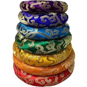 7 Pieces Handmade Singing Bowl Cushion Set, Singing Bowl Accessory Pillow Pad for 6-12 Inch Tibetan Crystal Sound Bowl