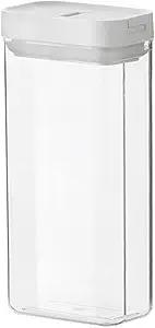 Pasta Container 1200ml Large Airtight Noodle Storage Canister with Lid Food-grade Plastic Pantry Organizer for Kitchen and Dry Pasta Storage