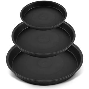 Kritkin 3 Size Round Stepping Stone Mold Internal Diameters 7.8" 10.2" and 13.7" Plastic Stepping Stone Molds for Concrete and Stained Glass for Garden Walk Way