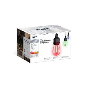 Feit Electric LED White Filament String Lights Color- Multicolored