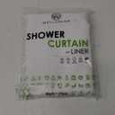 Short Shower Curtain Liner 72x60 Inch, White Fabric Water-Repellent Bathroom Shower Curtains Sets with Rust-Proof Grommets for Hotel Spa, Weighted Bottom, Machine Washable, 72 x 60 Inch