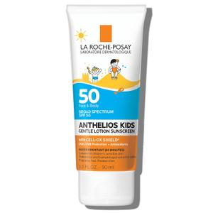 La Roche-Posay Anthelios Kids Gentle Lotion Sunscreen SPF 50, Broad Spectrum SPF + Antioxidants, Sunscreen For Kids, Octinoxate & Oxybenzone-Free, Pediatrician Tested, Non Comedogenic, Oil Free (3.04 Fl Oz (Pack of 1))