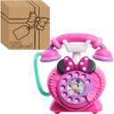 Disney Junior Minnie Mouse Ring Me Rotary Pretend Play Phone with Lights and Sounds, Kids Toys for Ages 3 Up by Just Play