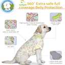 LovinPet Dog Recovery Suit - Medium Large - Professional Large Dog Recovery Suit Abdominal Wound Surgical Clothes Post-Operative Vest E-Collar Alternative Recovery,Hippo,Yellow,L