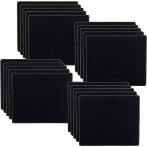 SaiTech IT 20 Pack 2mm Mouse Pad with Stitched Edges Non-Slip Rubber Base, Premium-Textured and Waterproof Mousepads Bulk, Mouse Pad Multipack Mousepad for Computers, Laptop, 8.66 x 7.1 inch (Black-20 Pack)