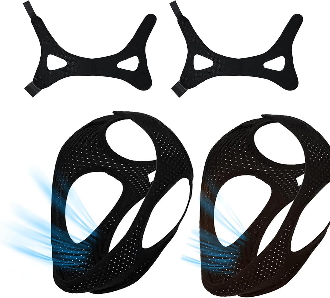 Chin Strap for Mouth Breathers - Adjustable Jaw Support,Comfortable Breathable Strap for Side Sleepers