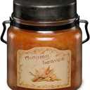 McCalls Candles | Autumn Leaves | 16 oz Scented Candle | USA-Poured | Vintage Rustic Jar with Carrying Handle | Hazelnut, Cinnamon Bark & Vermont Maple Fragrance