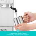 CASABREWS MARENZA Semi-Auto Espresso Coffee Machine with Built-in Grinder, Professional Coffee Maker with Milk Frother Steam Wand, Barista-Quality Cappuccino Latte Machine with LCD Display