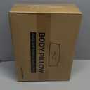 Leeden Full Body Pillow for Adults, Soft and Fluffy Long Pillow Insert, Breathable Pillow for Side Sleepers and Bed Support20x54 Ivory White