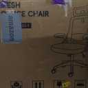 Ergonomic Office Chair, Home Office Desk Chair with Headrest, High Back Mesh Chair with Flip-up Armrests, Comfy Desk Chair with Lumbar Support, Rolling Swivel Task Computer Chair for Home Office (Black)