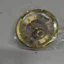 Hicarer 4 1/16 Inch Gold Skeleton Clock Insert with Gold Bezel