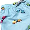 Molokai Mens Swim Trunks Quick Dry Elastic Waist Drawstring (Blue, L)