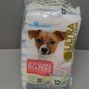 Paw Inspired Disposable Dog Diapers | Female Dog Diapers Ultra Protection | Diapers for Dogs in Heat, Excitable Urination, or Incontinence (12 Count, Small)