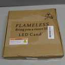 Flameless LED Candles with Timer 5 Pc Flickering Flameless Candles for Romantic Ambiance and Home Decoration Stable Acrylic Shell,with Embedded Star StringBattery Operated CandlesGrey