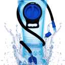 3L 2L 1.5L Hydration Bladder, Upgraded Leak Proof 50OZ/ 70OZ/ 100OZ 3 Liter Water Reservoir for Most Hydration Pack Replacement with Quick Release Insulated Tube & Auto Shut-Off Valve Outdoor