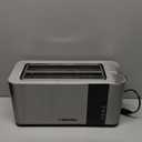 Mueller UltraToast Full Stainless Steel Toaster 4 Slice, Long Extra-Wide Slots for Bagels and Waffles, 6 Browning Levels, LED Display, Cancel/Defrost/Reheat Functions & Removable Tray, Kitchen Gadgets