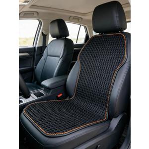 Summer 3D Air Big Mesh Car Seat Cushion Pad,Universal Fit Cooling Breathable and Vent Mesh Car Seat Cushions Cover for Truck SUV Pikup Sedan Accessories 1PC (Black)