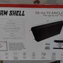 Storm Shell Outdoor TV Hard Cover Weatherproof Protection for Television - Mounts Right on The Wall - TV Wall Mounting Bracket Included (32-44 inch), Black