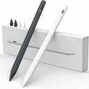 Stylus Pen for iPad W/Palm Rejection Tilt Sensor,13Mins Fully Charged,MEKO Active Apple Pencil Compatible W/iPad 6/7/8/9/10,Pro12.9/11"/M4,Air3/4/5/6,mini5/6(White/Black)