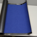 Front Door Mat Indoor Outdoor Entrance 60"x36", Heavy Duty Ribbed Non Slip Mat, Absorbent Dirt Moisture Trapper Waterproof Rubber Backing Doormats, Low Profile Washable Front Doormat, Blue