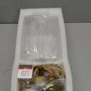 Oyisen Hanging Lamp, 6.5 Inchs Cuboid Glass Lampshade Farmhouse Pendant Lights Kitchen Island 6.5ft Braided Light Cord Hanging Light for Bedroom Hallway Light Fixture with Light Bulb