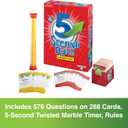 5 Second Rule Game - Simple Questions Card Game for Family Fun, Party, Kids, Travel, Game Night & Sleepovers - Think Fast and Shout Out Answers - For Ages 10+