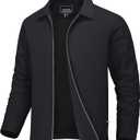 MAGNIVIT Men's Lightweight Jackets Light Windbreaker Full Zip Up Stylish Golf Coat Business Work Casual Dress, Size XXL