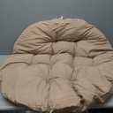 Papasan Chair Cushion,Outdoor Waterproof Cloth Hammock Chair Pillow PadRound Cushion for Wicker Chair,Garden Swing Cushion Replacement(Size:Round 36",Color:Khaki)