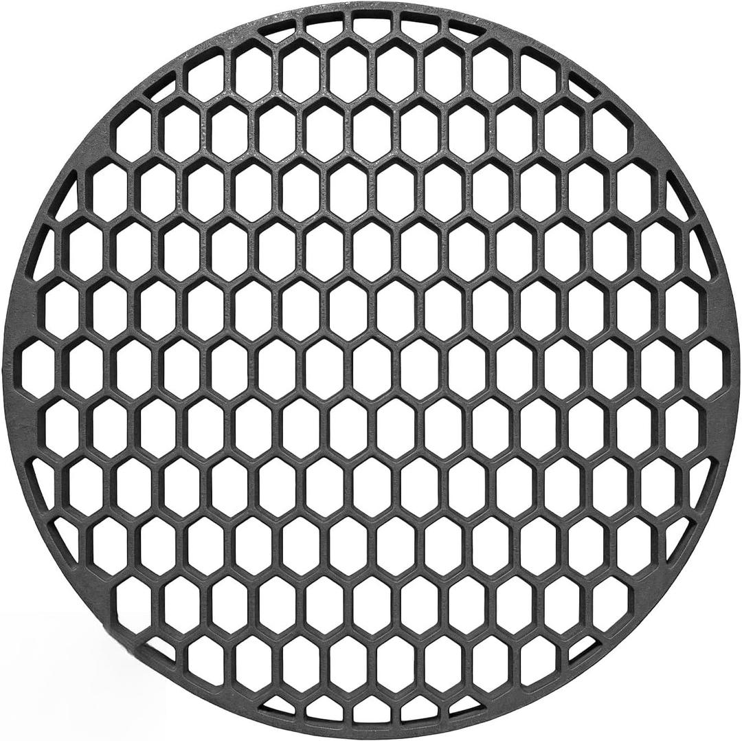 8835 Cast Iron Grill Grate for Weber 22" Kettle Grill, Heavy-duty Cooking Grid Replacement Part for Weber 22 Inch Kettle, Performer, Barrel Grills, Recteq Bullseye Charcoal Grills, 21.5" Diameter