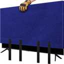 TV Cover for Moving, Fits to 70"- 75" Flat Screen TV Moving Cover, Dustproof Felt TV Screen Covers, Anti-Scratch TV Bags for Moving with Bottom Strap for House Moving, Home Renovation (L)